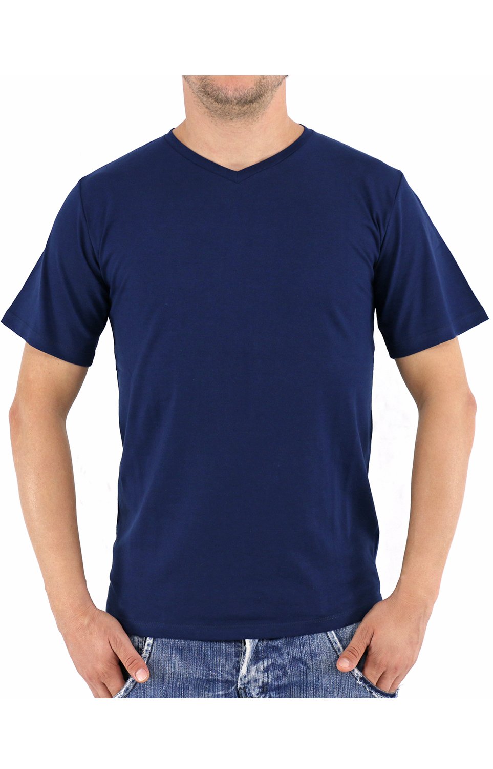 T-SHIRT LISA SEM ESTAMPA - AZUL MARINHO