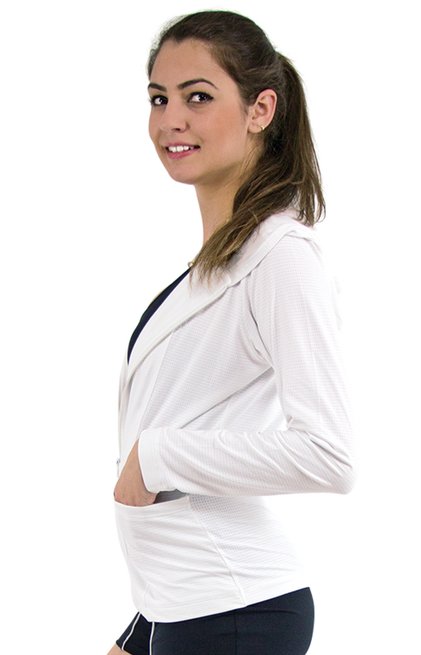 Jaqueta Tela Fitness Branca