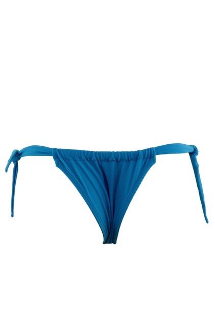 Calcinha Biquíni Cortininha Lisa Azul