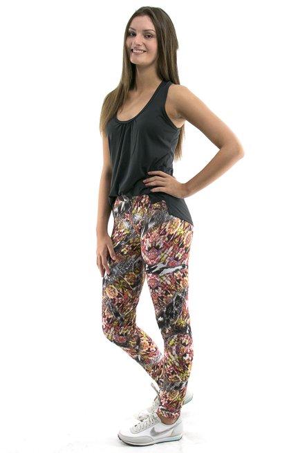 Calça Legging Carol Suplex Estampa Abstrata