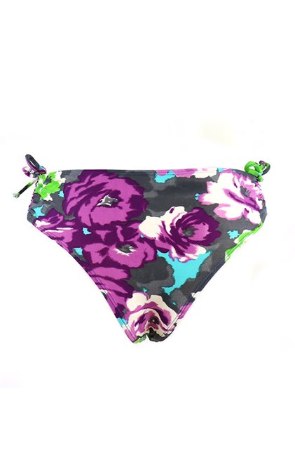 Calcinha Biquíni Franzida Estampa Floral