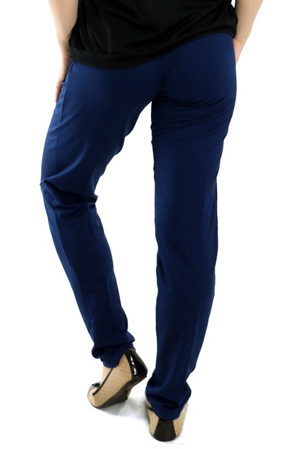 Calça Cotton Lisa Azul marinho