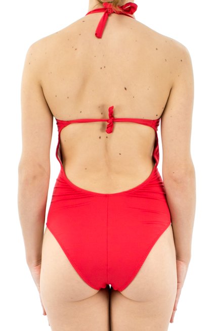 Maiô Eliani Bojo Frente Única Liso Vermelho