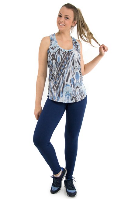 Calça Legging Bruna Lisa Azul Marinho