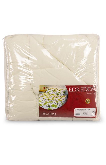 Edredom Tecido Casal 220x240 Creme