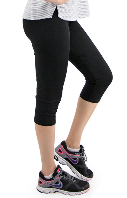 Calça Corsário Camila Lisa Preta