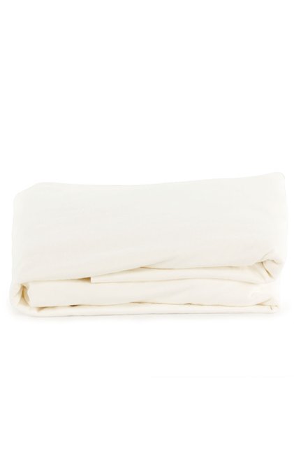 Lençol Malha Solteiro 140 x 240 cm Creme