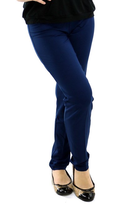Calça Cotton Lisa Azul marinho