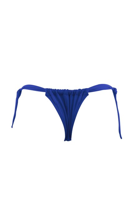 Calcinha Biquíni Cortininha Lisa Azul Royal