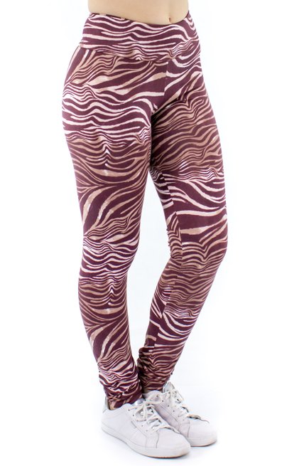 Calça Legging Carol Suplex Estampa Animal Marrom