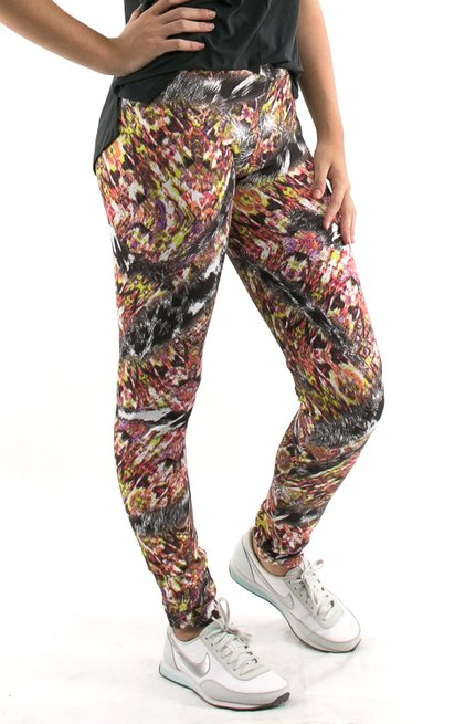 Calça Legging Carol Suplex Estampa Abstrata