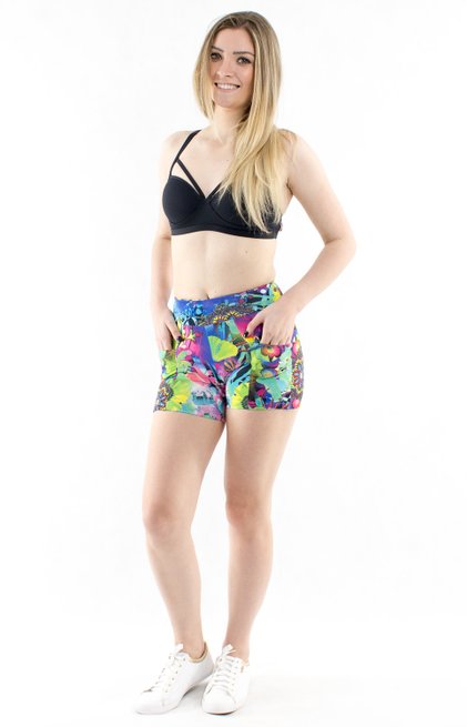 Shorts Fitness Suplex Estampa Mandala Azul