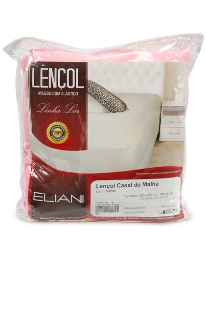 Lençol Malha Casal 200 x 250 cm Rosa Claro