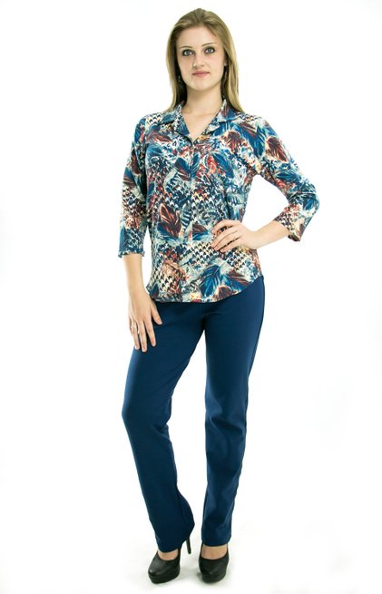Calça Montaria Lisa Azul Marinho