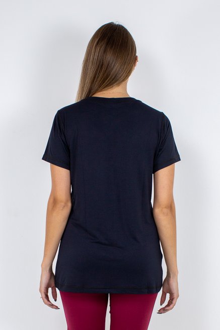 Baby Look Fitness Manga Curta DryFit Ultracool Lisa Preta