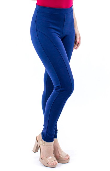Calça Keli Montaria Lisa Azul Marinho