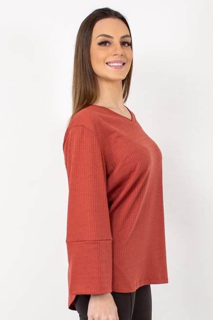 Blusa Feminina Vest Legging ¾ Canelada
