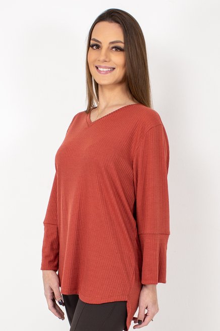 Blusa Feminina Vest Legging ¾ Canelada