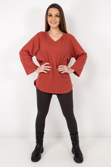 Blusa Feminina Vest Legging ¾ Canelada