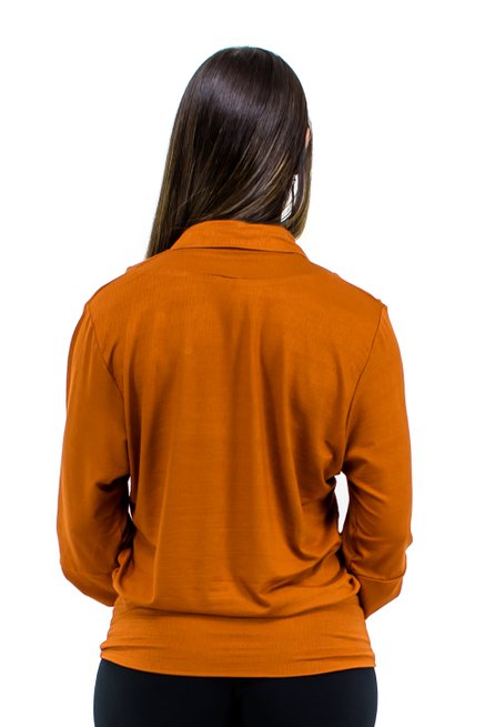 Blusa Manga 7/8 Lisa Terracota