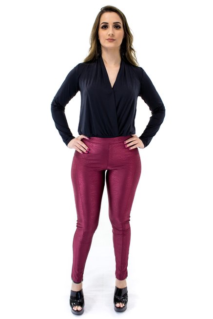 Body Manga Longa Liso Preto