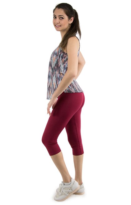 Calça Corsário Camila Lisa Bordo