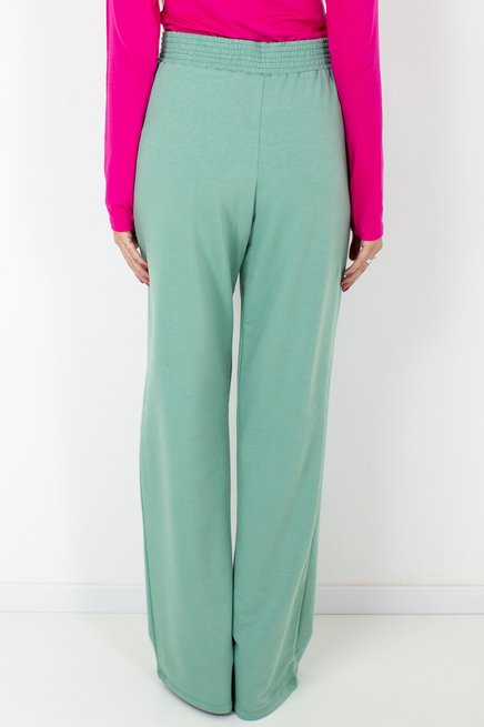 Calça Feminina Moletinho Careca Lisa Verde Claro