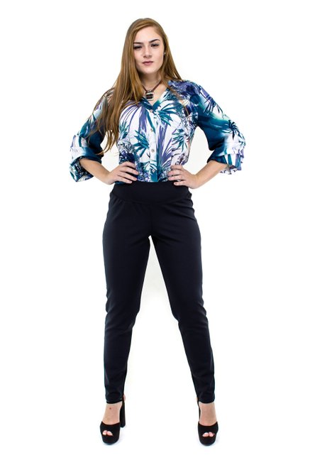 Calça Montaria Lisa Preta