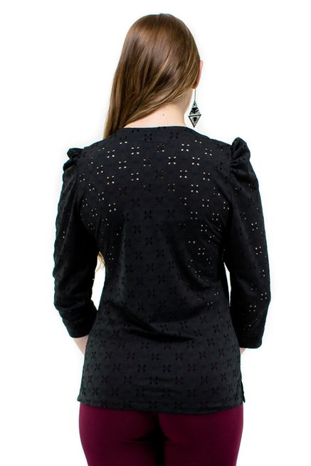 Camisete Manga 7/8 Bofante Lese Preto