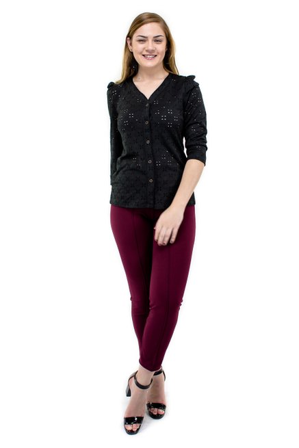 Camisete Manga 7/8 Bofante Lese Preto