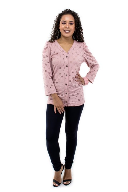 Camisete Manga 7/8 Bofante Lese Rosa