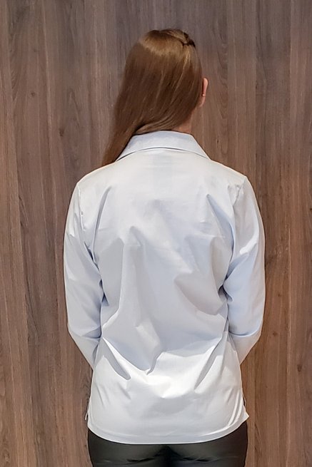 Camisete Manga Longa Laura Lisa Azul Bebê