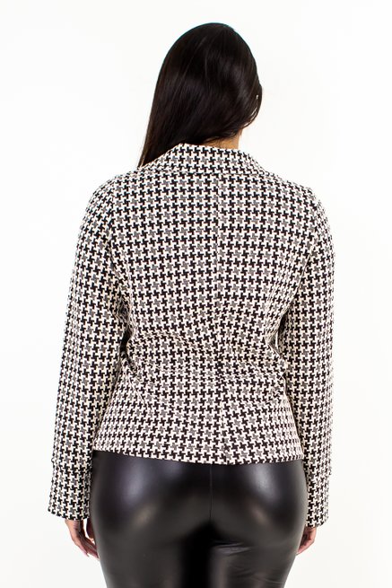 Casaco Feminino Elegance em Malha Jacquard