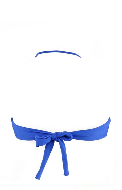 Bustiê Biquíni Bojo Tomara Que Caia Ianka Liso Azul