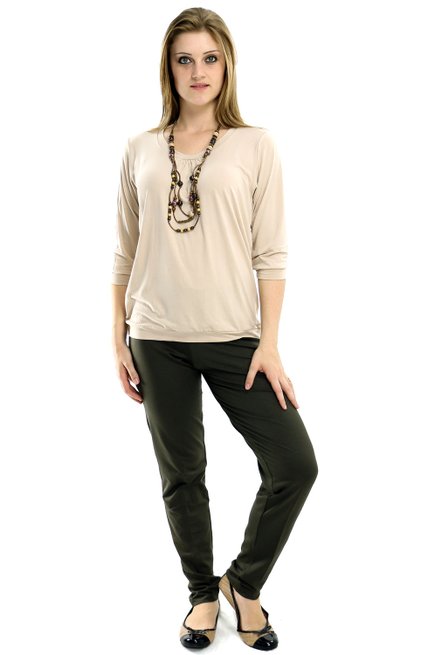 Calça Cotton Lisa Marrom