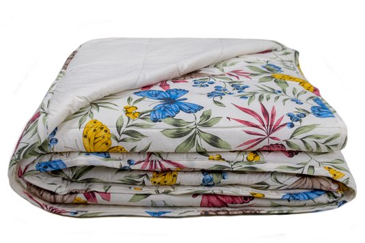 Colcha Malha Casal Queen 240X250 Estampa Borboletas