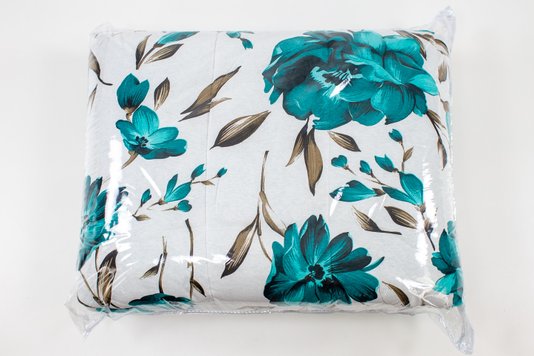 Colcha Malha Casal Queen 240X250 Estampa Floral