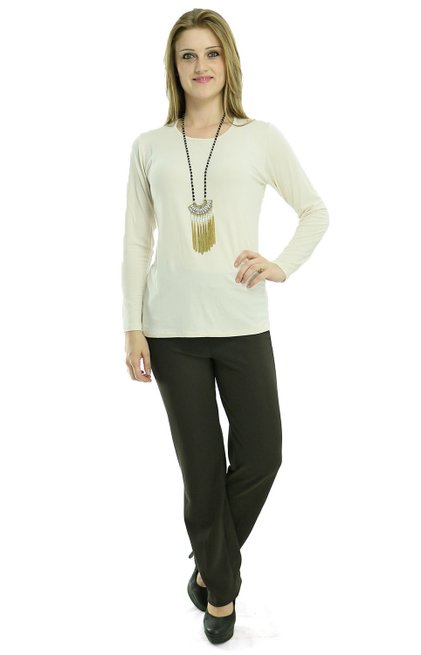 Calça Feminina Ottoman Marrom