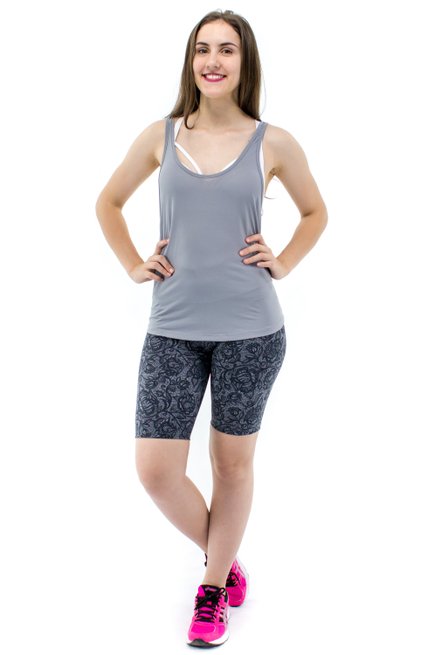 Regata Fitness Dry Fit Lisa Cinza