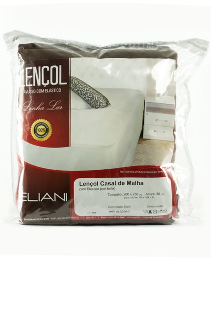 Lençol Malha Casal 200 x 250 cm Marrom