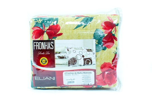 Fronha Malha Matelada Estampa Floral