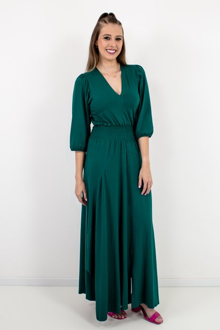 Vestido Feminino Zelia Liso Verde