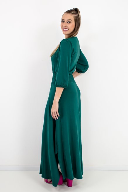 Vestido Feminino Zelia Liso Verde