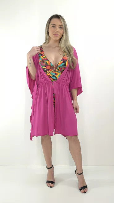 Vestido Kaftan Dryfit Rosa