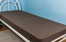 Lençol Malha Solteiro 140 x 240 cm Marrom