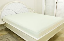 Lençol Malha Casal S.King 263 x 273 cm Creme