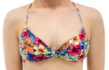 Bustiê Biquíni Bojo Letícia Estampa Floral Azul