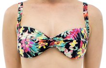 Bustiê Biquíni Bojo Iolanda Estampa Floral Black