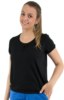 Tuniquete Manga Curta Marinheiro Lisa Preta