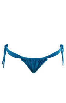 Calcinha Biquíni Cortininha Lisa Azul